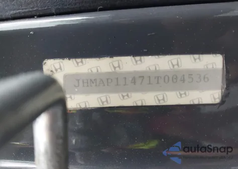 2001 Honda S2000 z USA, uszkodzony, nr VIN JHMAP11471T004536